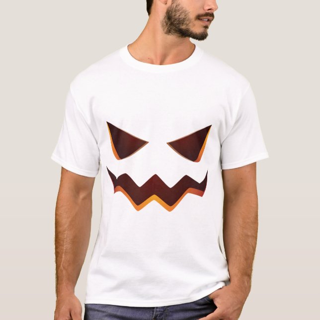 Pumpa Halloween T Shirt (Framsida)