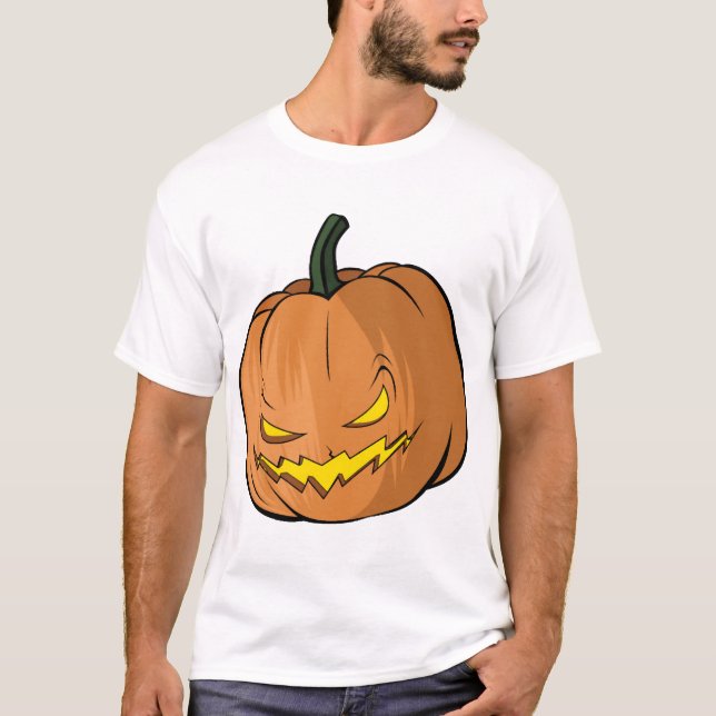 Pumpa Halloween T Shirt (Framsida)