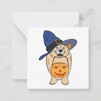 Pumpa-Häx-Hund Anteckningskort