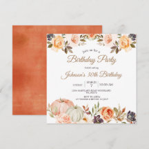 Pumpa Höst 30-års Födelsedagsfest Rustikalt Blommi