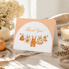 Pumpa Höst Baby Shower Tack Kort