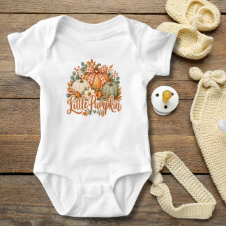 Pumpa Höst Höst Floral Coquette Bow Baby T Shirt