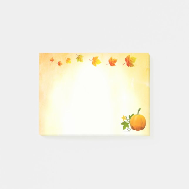 Pumpa & Höstlöv Noter Post-it Block (Framsida)