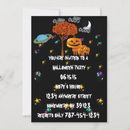 Pumpa Huvud Halloween Festinladningar Inbjudningar