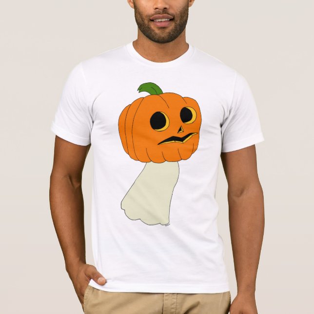 Pumpa huvud spöke    t shirt (Framsida)