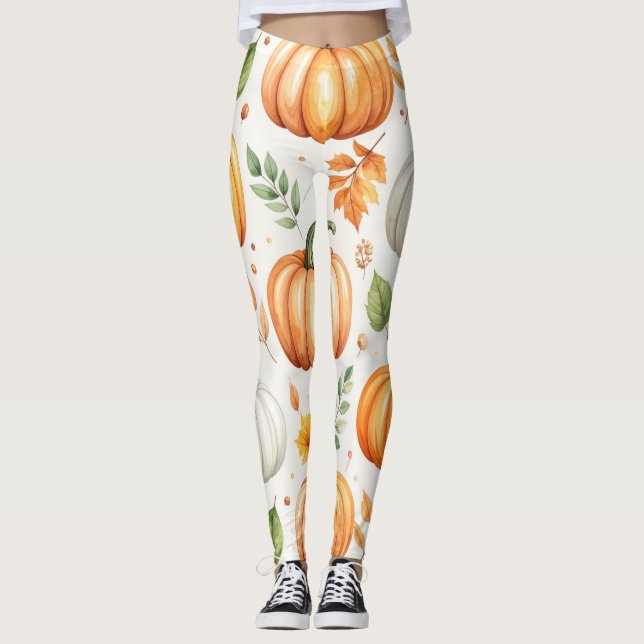 Pumpa i morgonljus leggings (Framsida)