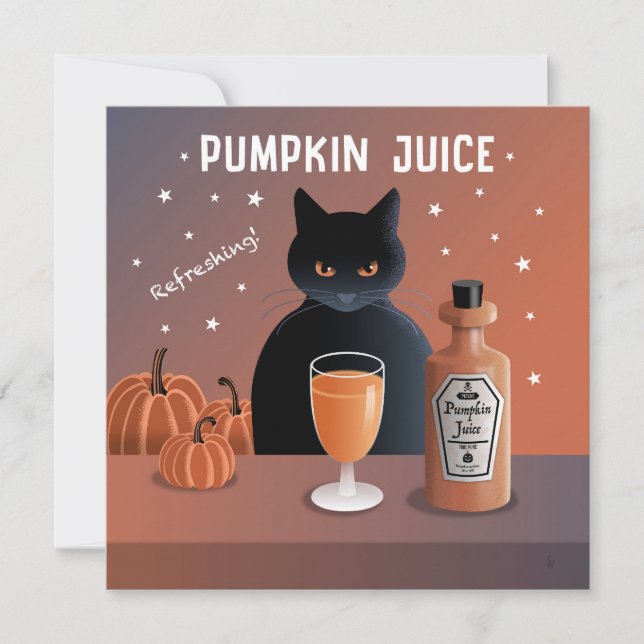 Pumpa Juice-kort (Framsida)