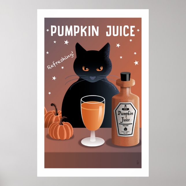 Pumpa Juice Poster (Framsidan)