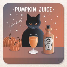 Pumpa Juice Underlägg Papper Kvadrat