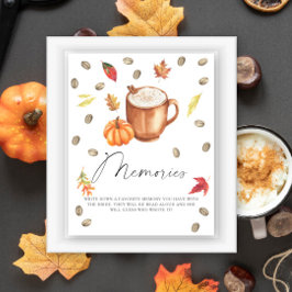 Pumpa kaffeminnen med bruden poster