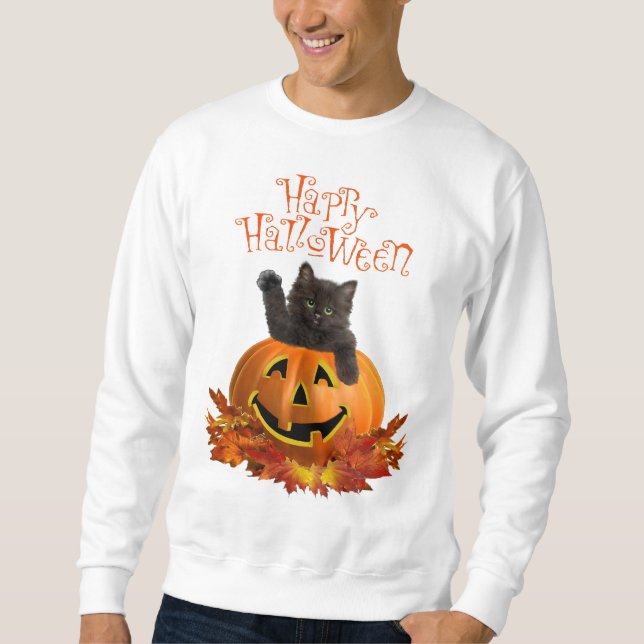 Pumpa Kitty Långärmad Tröja (Framsida)