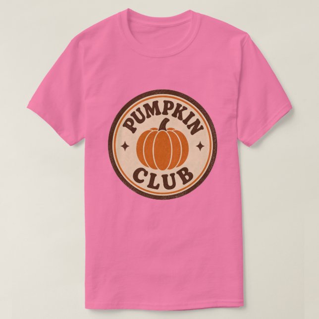 Pumpa Klubb Vintage Höst Pumpa Design T Shirt (Design framsida)