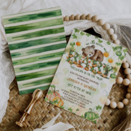 Pumpa Knappt Väntar Baby Shower Inbjudningar