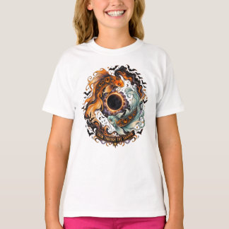 Pumpa Koi Förmörkelse Halloween T Shirt