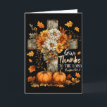 Pumpa kristen Ge tack till Herren Blommig F Kort<br><div class="desc">Pumpa kristen Ge tack till Herren Blommig Höst</div>