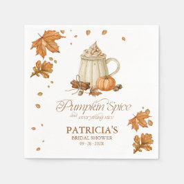 Pumpa Krydda & Allt Gott Höst Bröllopsdusch Pappersservett