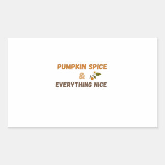 Pumpa Krydda & Allt Gott Höst Estetik Rektangulärt Klistermärke