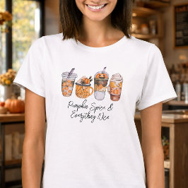 Pumpa Krydda & Allt Gott Höst Kaffeälskare T Shirt