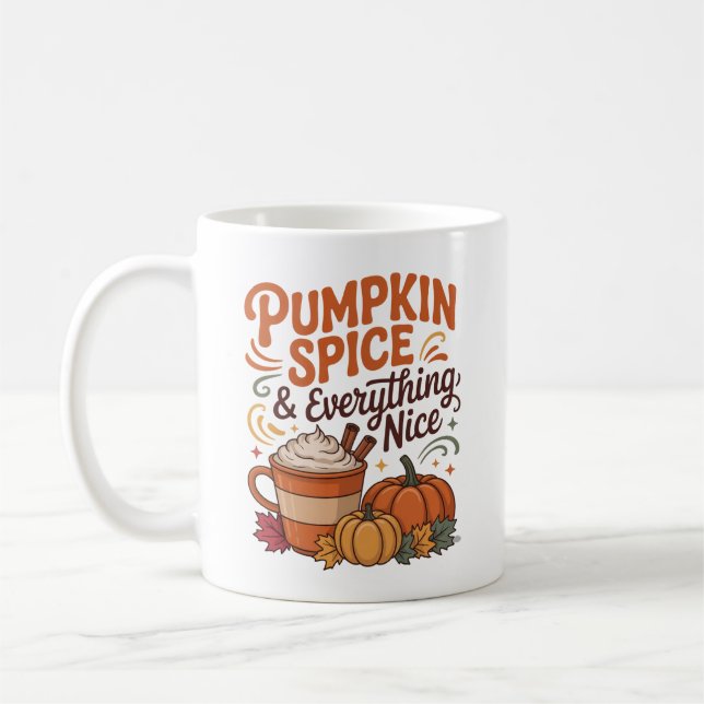 Pumpa Krydda & Allt Gott Höst Kaffemugg (Vänster)