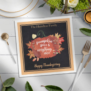 Pumpa Krydda & Allt Gott Thanksgiving Pappersservett