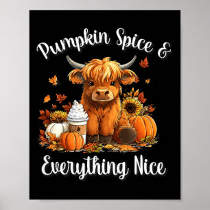 Pumpa Krydda &amp; Allt Gott Highland Ko L Poster