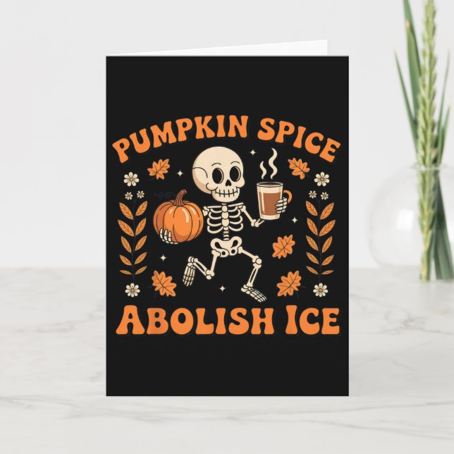 Pumpa Krydda Avskaffa Is Halloween  Kort (Framsida)