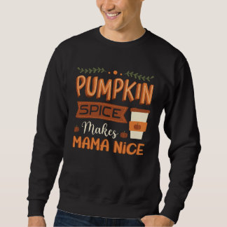 Pumpa Krydda Gör Mamma Trevlig Höst Citat för Mamm Lång Ärmad Tröja