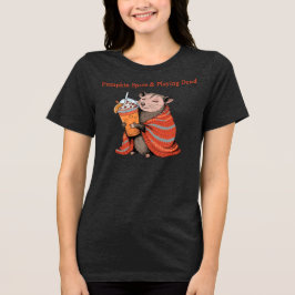 Pumpa Krydda & Leka Död Rolig Opossum Höst T Shirt
