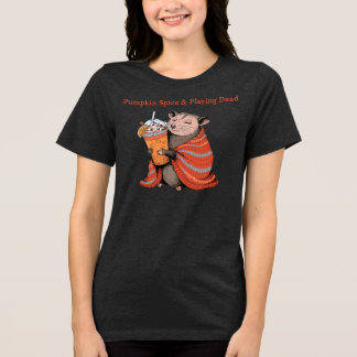 Pumpa Krydda & Leka Död Rolig Opossum Höst T Shirt