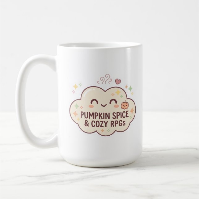 Pumpa Krydda & Mysiga RPG:er Gamer-Mugg Kaffemugg (Vänster)