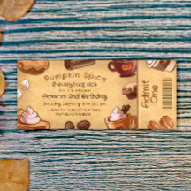 Pumpa Krydda och Allt Gott Biljett