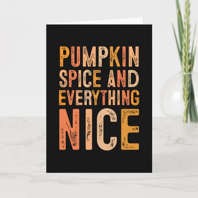Pumpa Krydda Och Allt Gott Höst Autumn Sjöar Kort (Framsida)