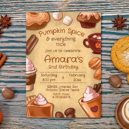 Pumpa Krydda och Allt Gott Inbjudningar