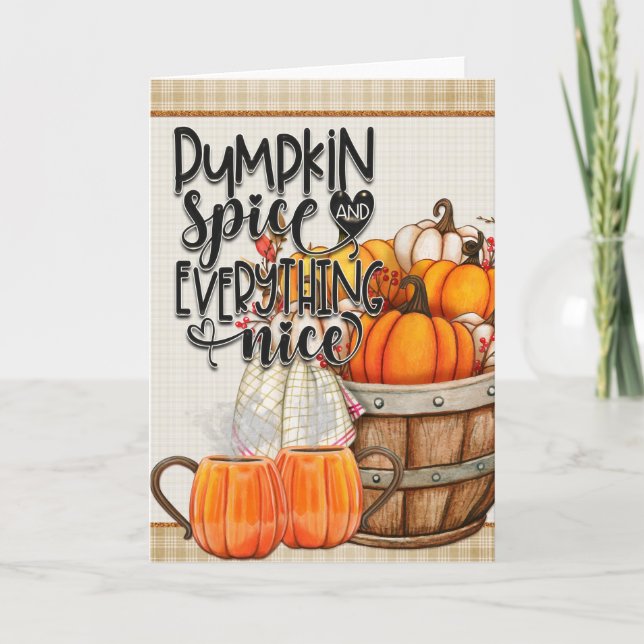 Pumpa Krydda och Allt Gott Kort (Framsida)
