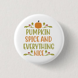 Pumpa Krydda och Allt Gott Sött Höst Knapp