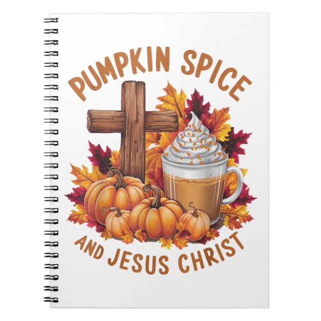Pumpa Krydda och Jesus Kristus Anteckningsbok (Framsidan)