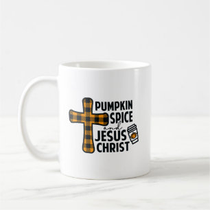 Pumpa-Krydda och Jesus Kristus Kaffemugg