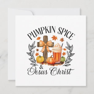 Pumpa Krydda Och Jesus Kristus Kors Pumpa Chris Inbjudningar