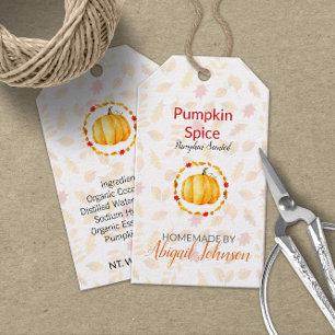 Pumpa Kryddad Badrum & Kroppsetikett Produktetik Presentetikett