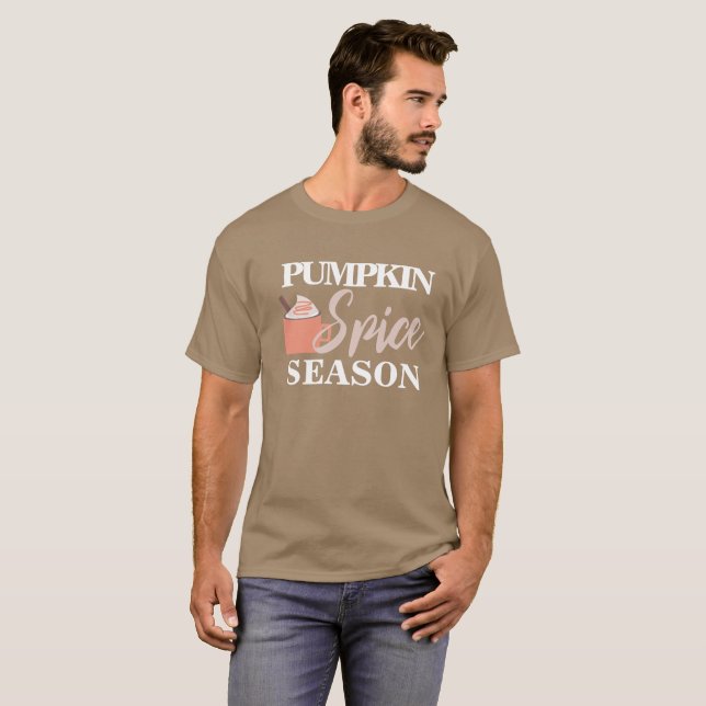 Pumpa Kryddad Höst Mugg Vispad Grädde T Shirt (Hel framsida)