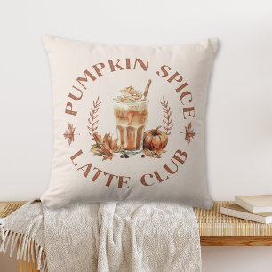 Pumpa Kryddad Latte Klubb Höst Autumn Kudde