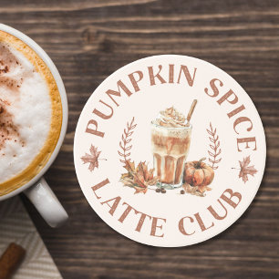 Pumpa Kryddad Latte Klubb Höst Autumn Roligt Citat Underlägg