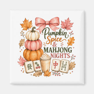 Pumpa Kryddad Mahjong Nätter Magnet