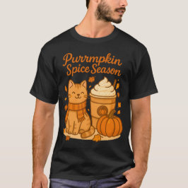Pumpa Kryddad Säsong – Söt Katt Höst Autumn T Shirt