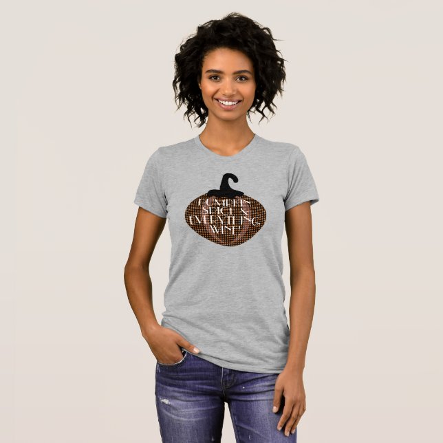 Pumpa Kryddat Allt Vin Halloweenfest T Shirt (Hel framsida)