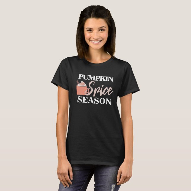 Pumpa Kryddat Höst Mugg Vispad Grädde  T Shirt (Hel framsida)