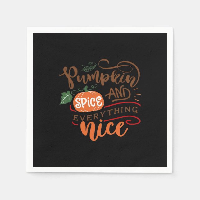 Pumpa Kryddflicka Pappersservett (Framsidan)