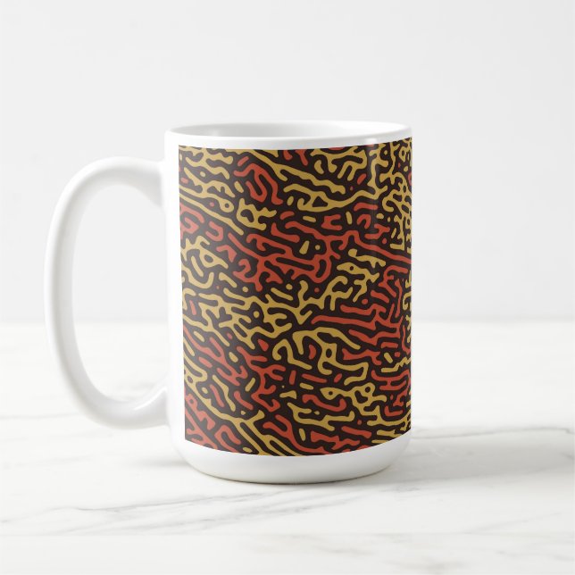Pumpa Kryddförklädnad Höstfärgmönster Kaffemugg (Vänster)