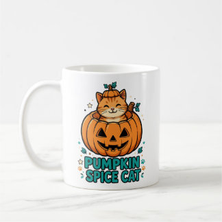 Pumpa Kryddkatt Halloween Orange katt i pumpa Kaffemugg