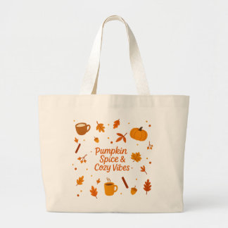Pumpa Kryddor & Mysiga Vibrationer Höst Totebag Jumbo Tygkasse